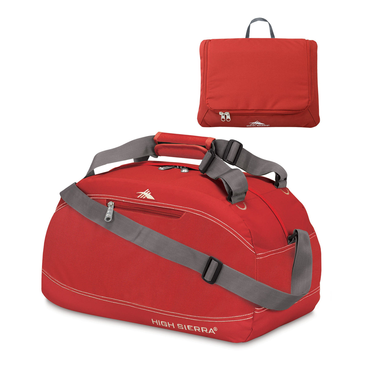 High Sierra Pack-N-Go 24" Duffle in the color Carmine Red.