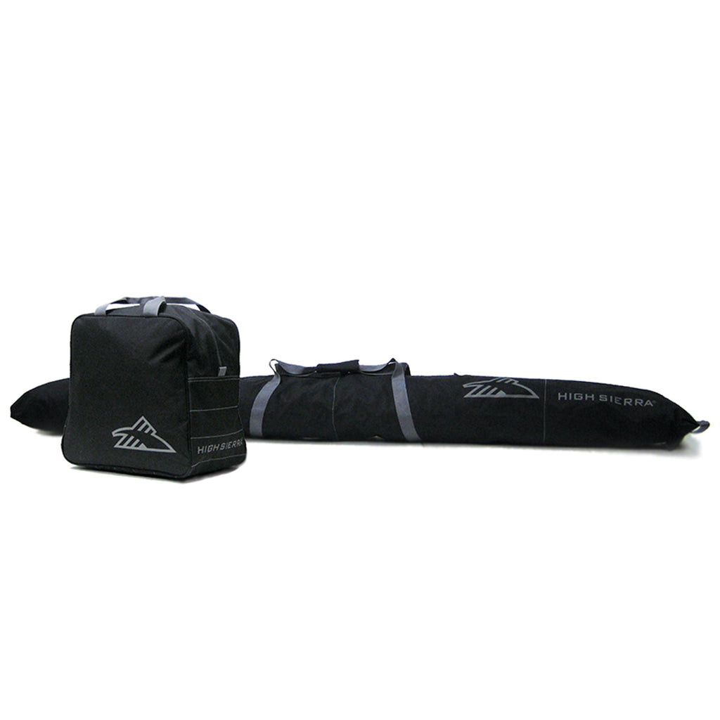 High Sierra Ski Bag and Boot Bag Combo in the color Black/Black.