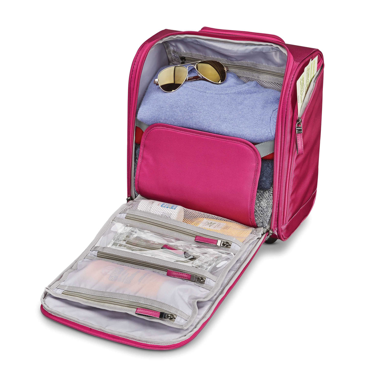 Samsonite Travel Cases Wheeled Underseater - Small in the color Fresh Pink.