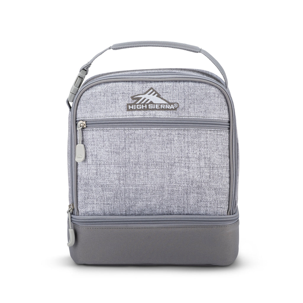 High Sierra Lunch Bags Stacked Compartment Lunch Kit in the color Silver Heather.