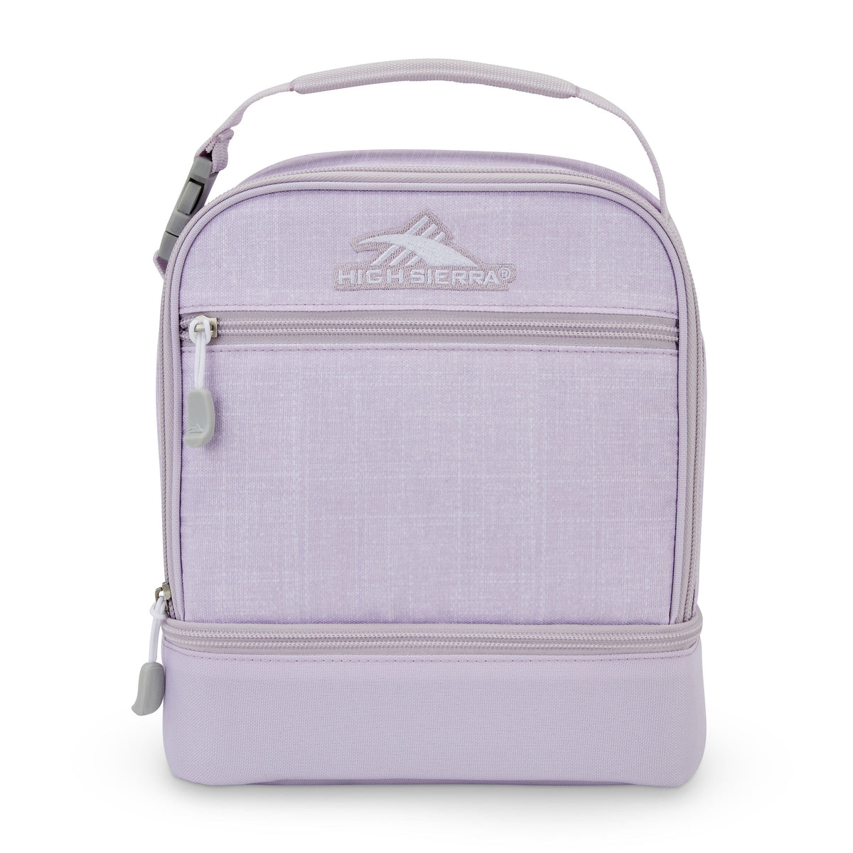High Sierra Lunch Bags Stacked Compartment Lunch Kit in the color Hushed Orchid Heather.