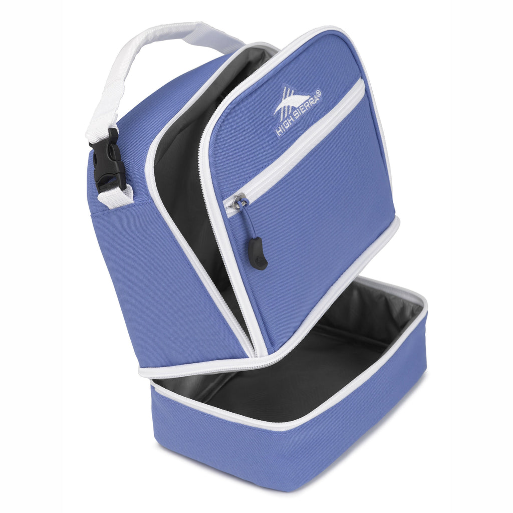 High Sierra Lunch Bags Stacked Compartment Lunch Kit in the color Lapis/White.