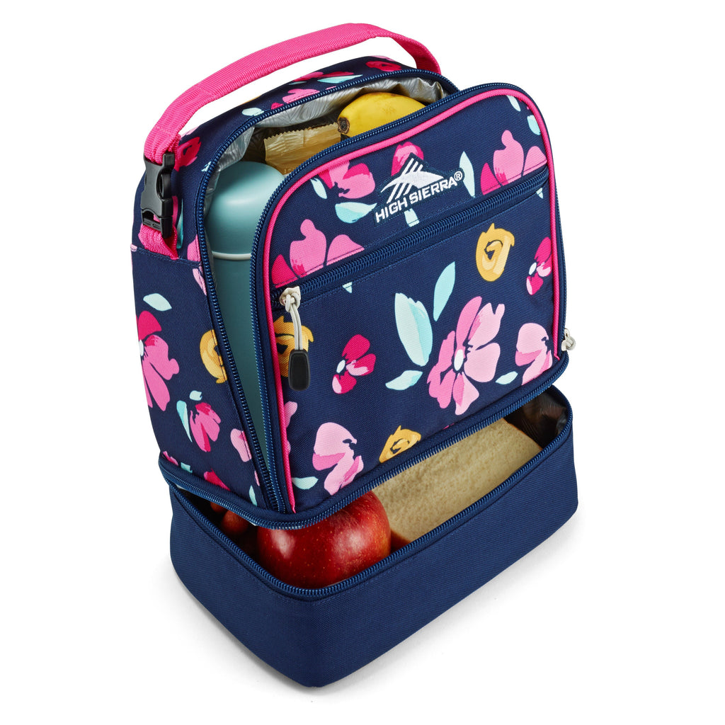 High Sierra Lunch Bags Stacked Compartment Lunch Kit in the color Bloom.