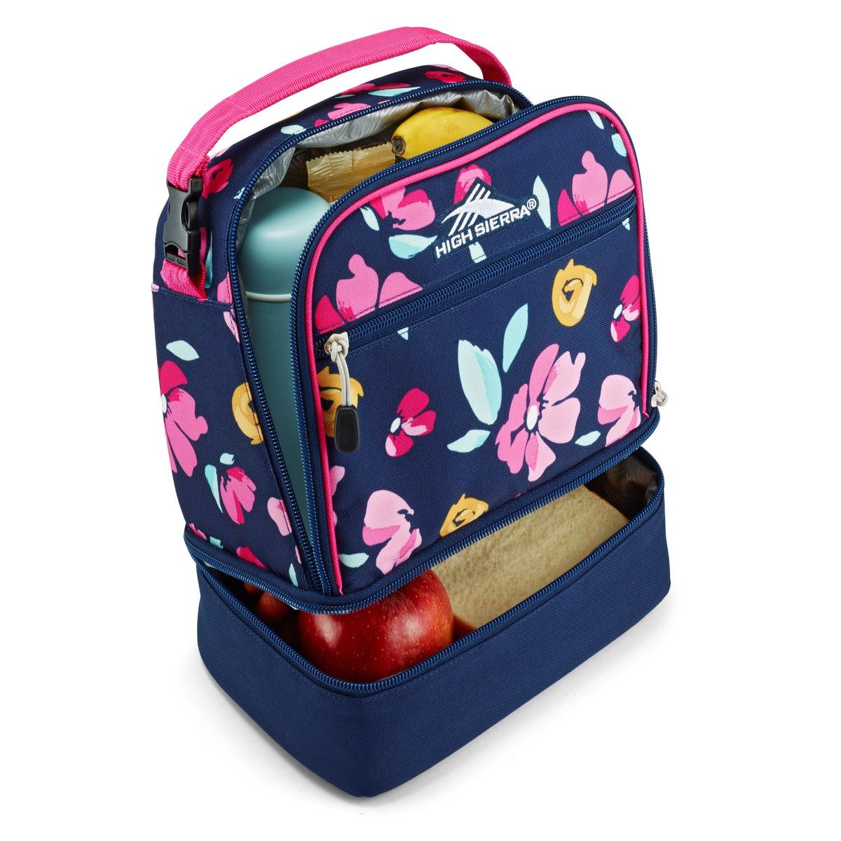 High Sierra Lunch Bags Stacked Compartment Lunch Kit in the color Bloom.