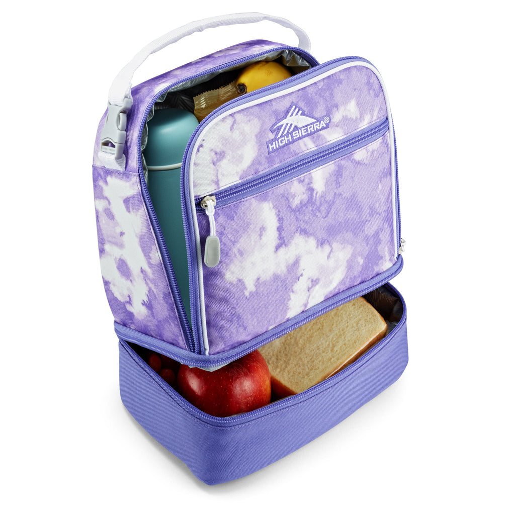 High Sierra Lunch Bags Stacked Compartment Lunch Kit in the color Tie Dye.