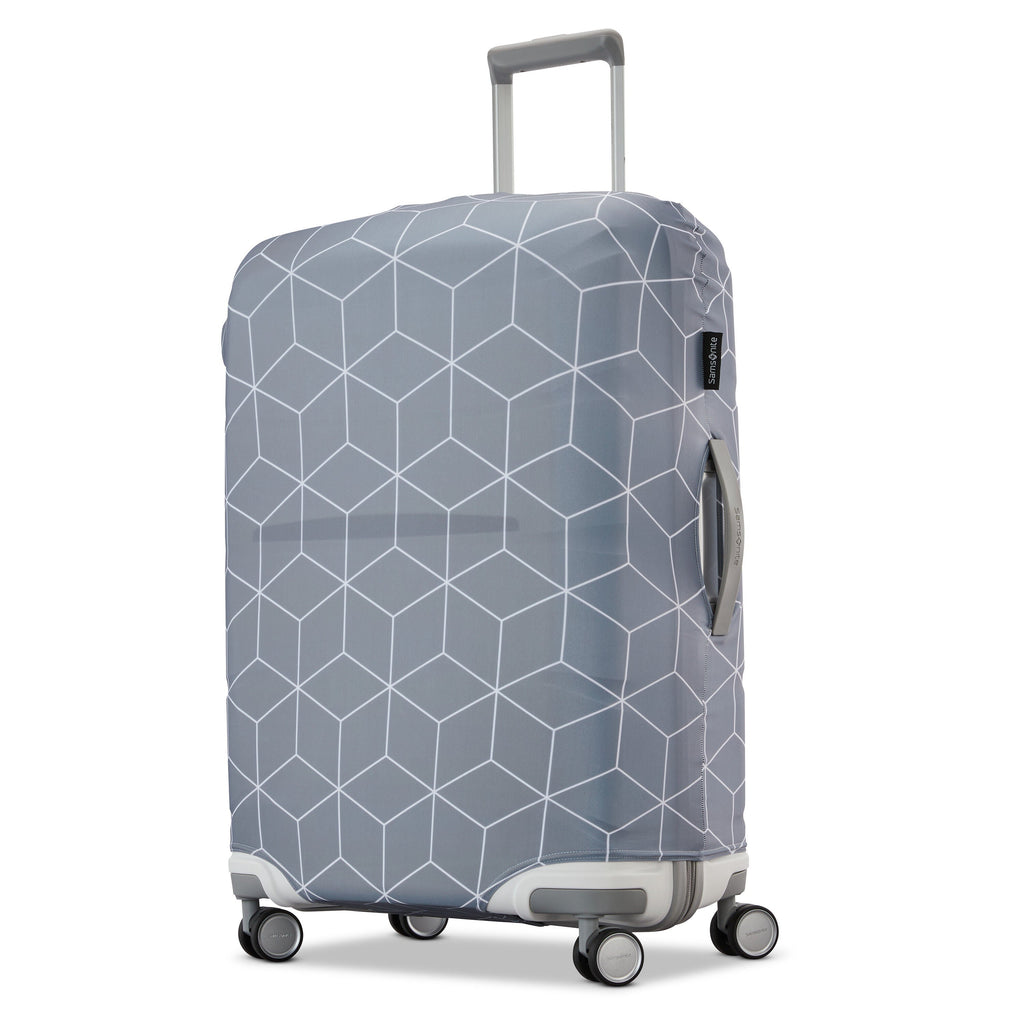 Samsonite Printed Luggage Cover (Medium) in the color Slate Blue.