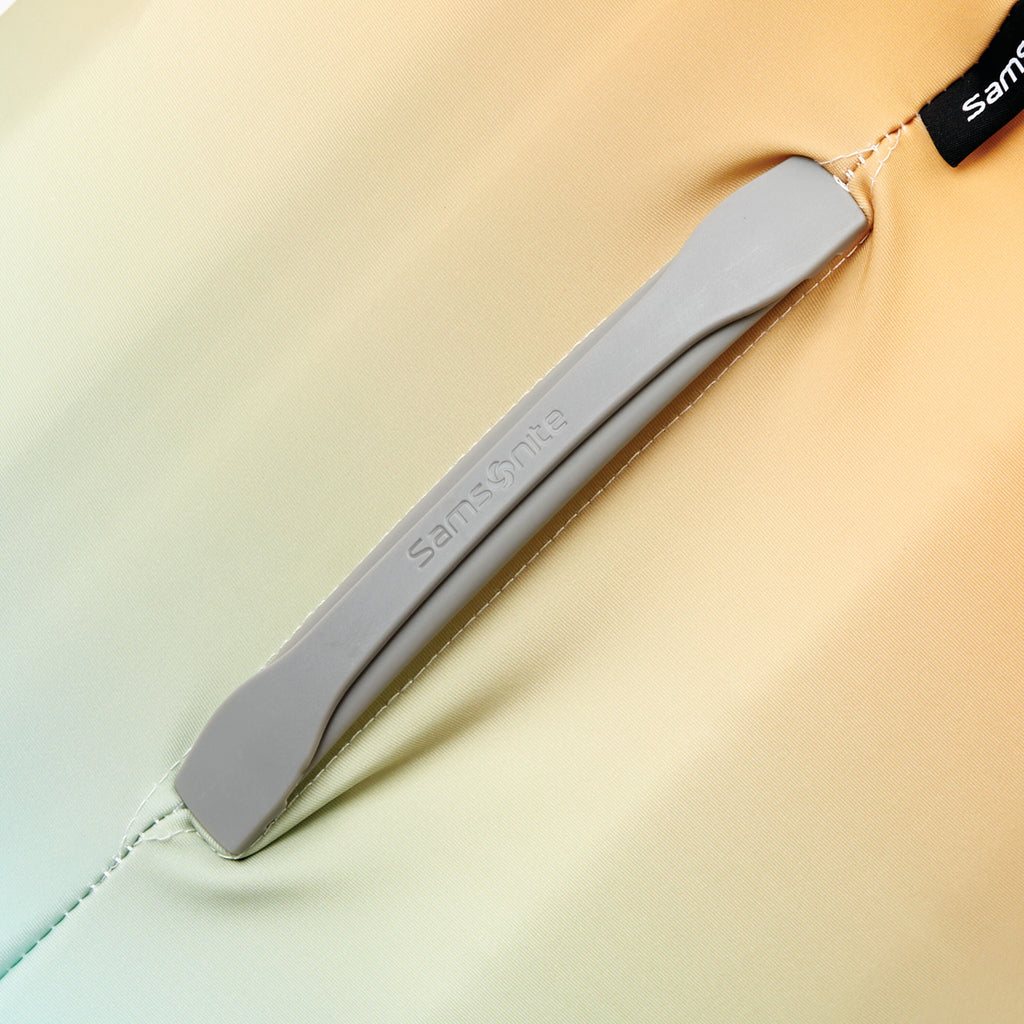 Samsonite Printed Luggage Cover (Medium) in the color Blue/Orange Ombre.