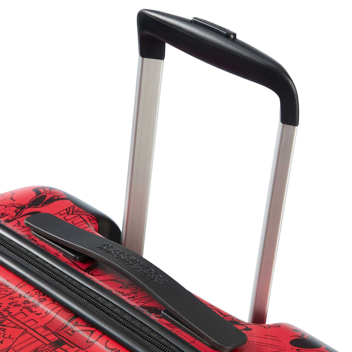 American Tourister Disney Wavebreaker Spinner Carry-On™ in the color Mickey Comics Red.