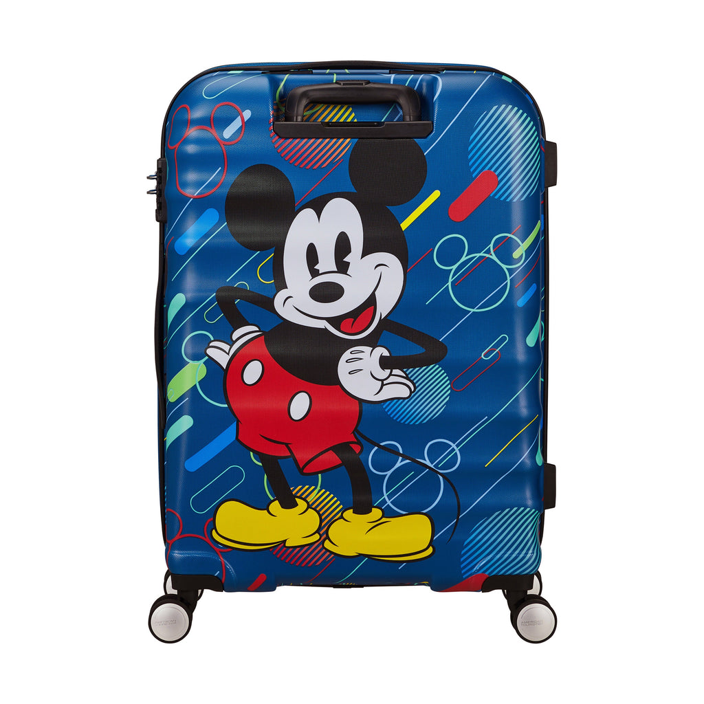 American Tourister Disney Wavebreaker Spinner Medium in the color Mickey Future Pop.