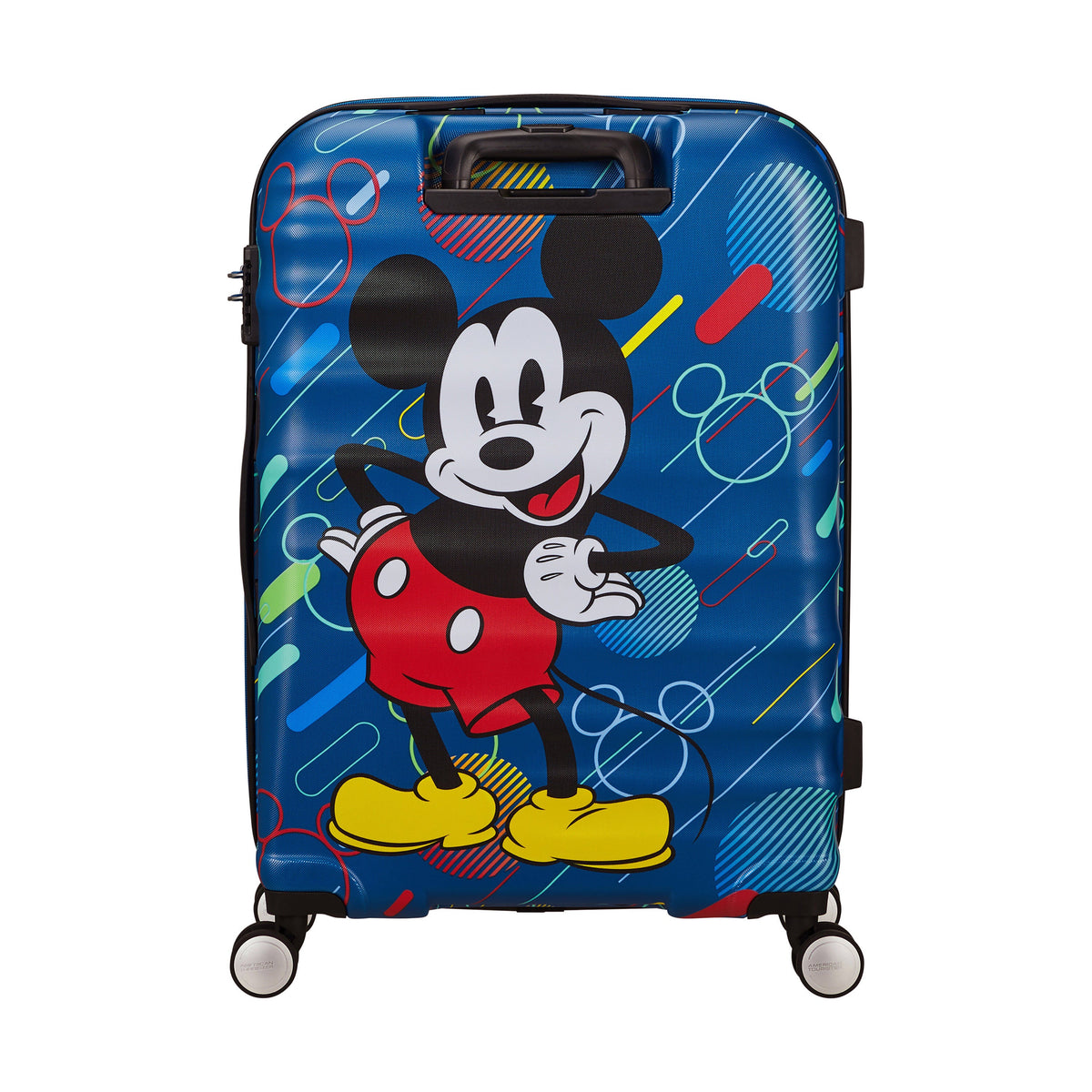 American Tourister Disney Wavebreaker Spinner Medium in the color Mickey Future Pop.