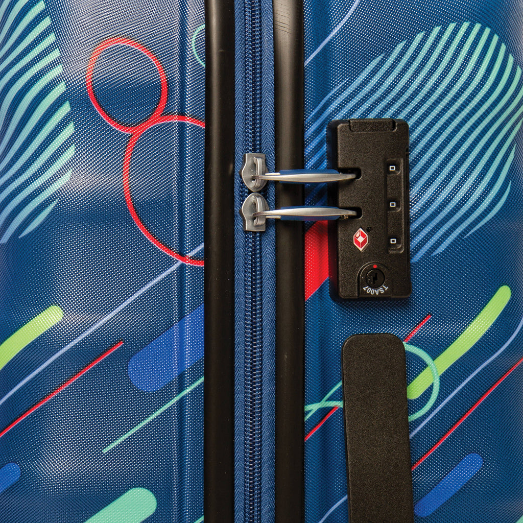 American Tourister Disney Wavebreaker Spinner Medium in the color Mickey Future Pop.