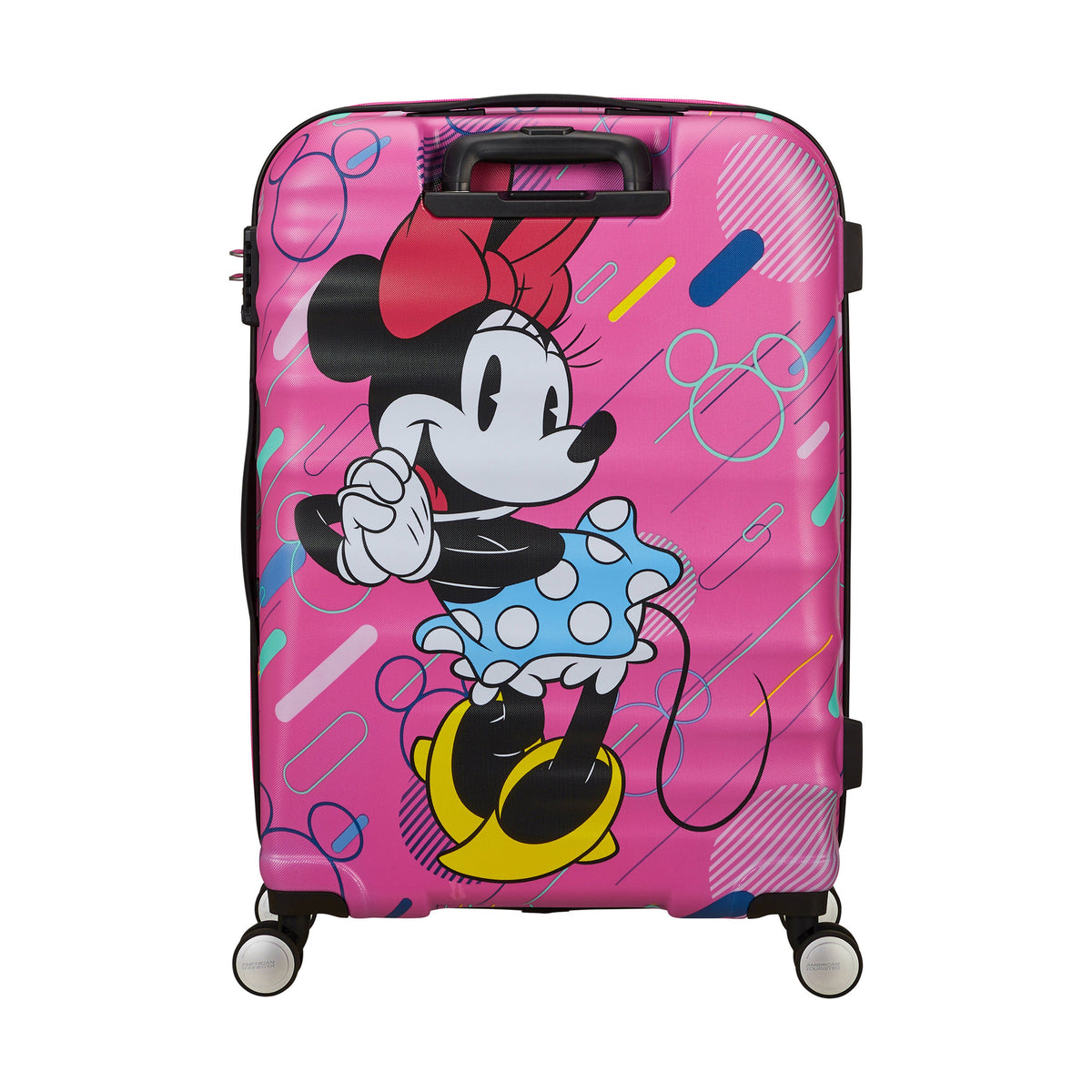 American Tourister Disney Wavebreaker Spinner Medium in the color Minnie Future Pop.