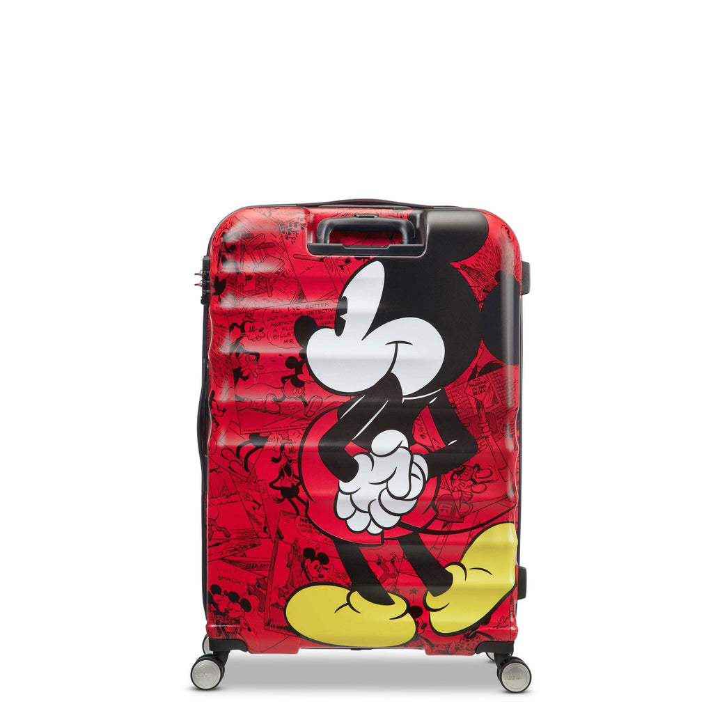 American Tourister Disney Wavebreaker Spinner Large in the color Mickey Comics Red.