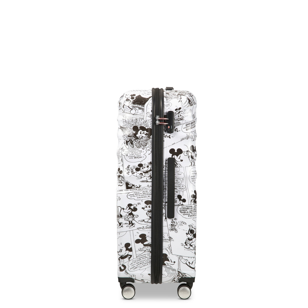 American Tourister Disney Wavebreaker Spinner Large in the color Minnie Comics White.