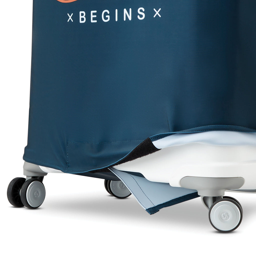 Samsonite Travel Accessories Printed Luggage Cover (X-Large) in the color Adventure Begins.