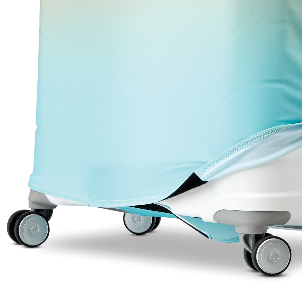 Samsonite Travel Accessories Printed Luggage Cover (X-Large) in the color Blue/Orange Ombre.