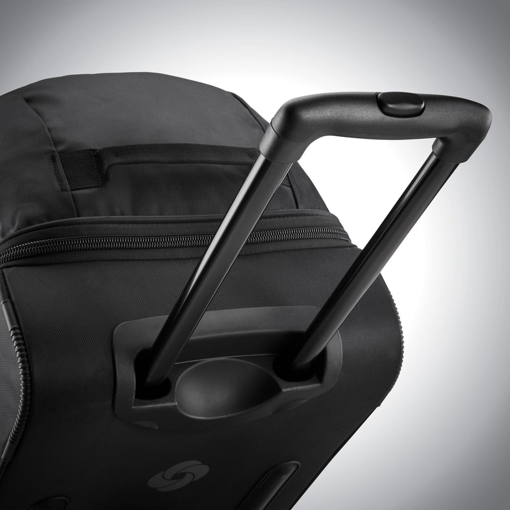 Samsonite Andante 2 Wheeled Duffle 28" in the color All Black.