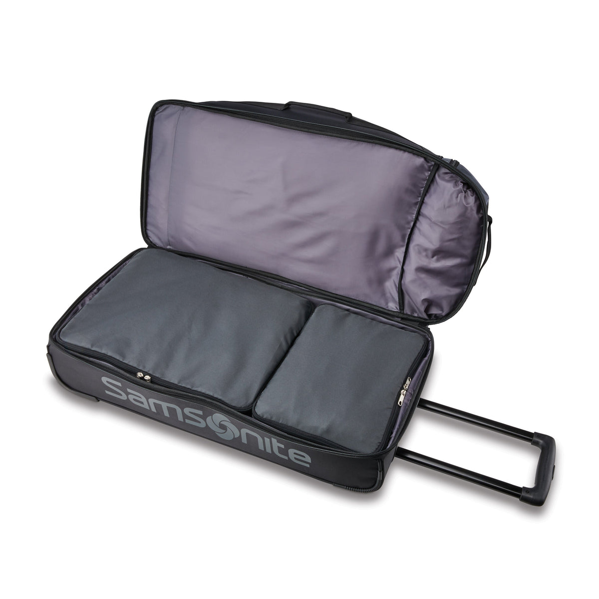 Samsonite Andante 2 Wheeled Duffle 32" in the color Riverrock/Black.