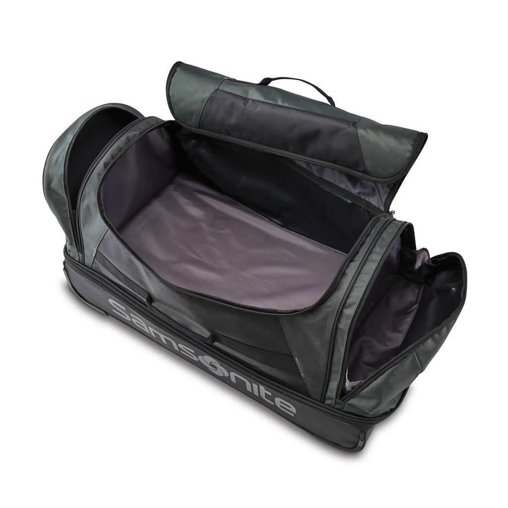 Samsonite Andante 2 Wheeled Duffle 32" in the color Moss Green/Black.
