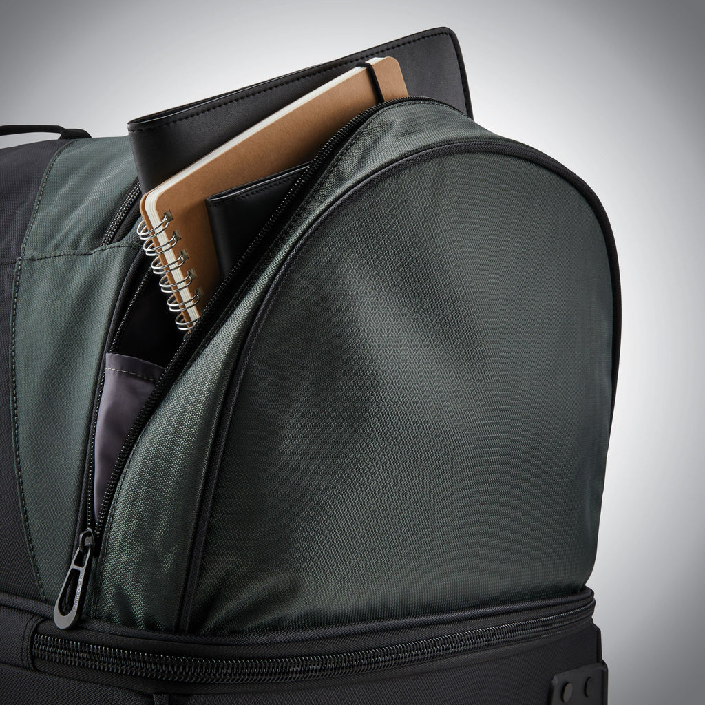 Samsonite Andante 2 Wheeled Duffle 32" in the color Moss Green/Black.