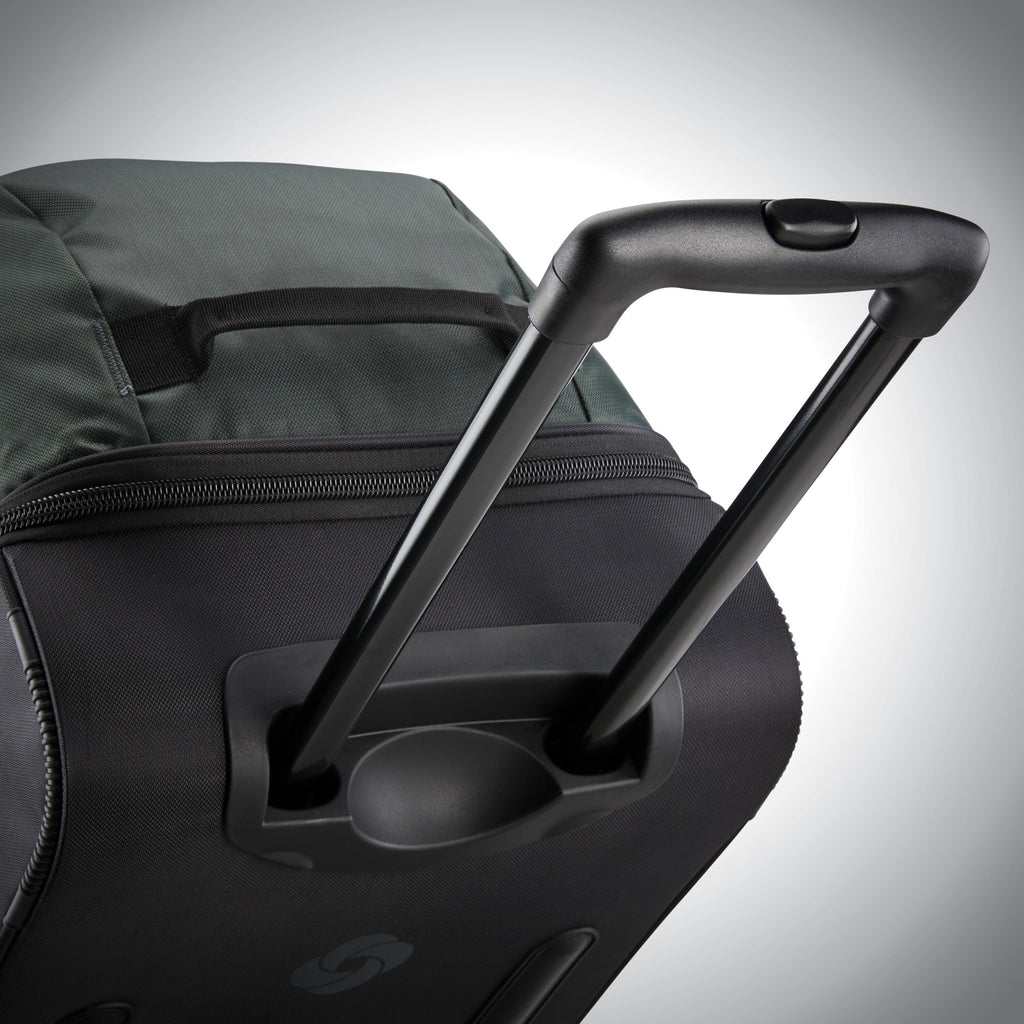 Samsonite Andante 2 Wheeled Duffle 32" in the color Moss Green/Black.
