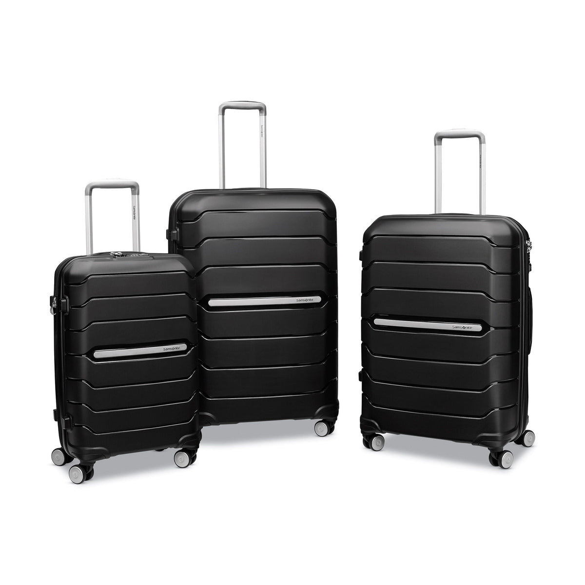 Samsonite Freeform™ 3 Piece Set (CO/M/L) in the color Black.