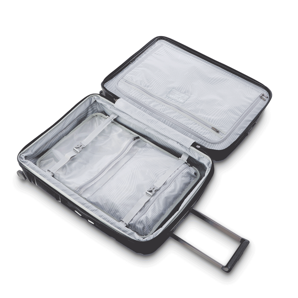 Samsonite Outline Pro Spinner Medium in the color Midnight Black.