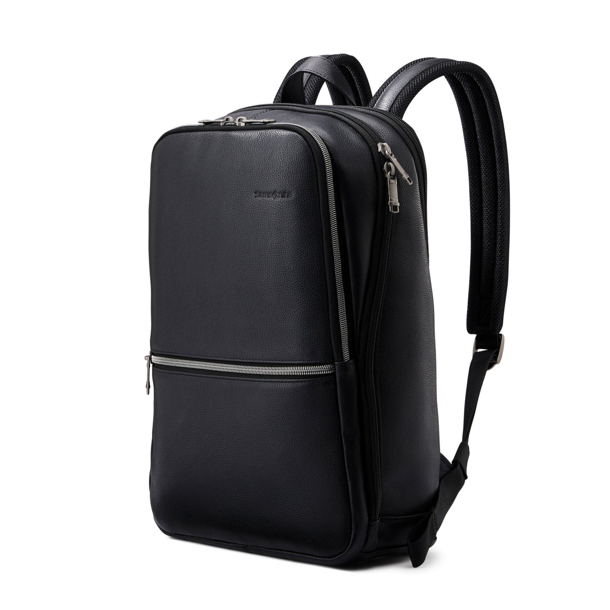 Samsonite Classic Leather Slim Backpack in the color Black.