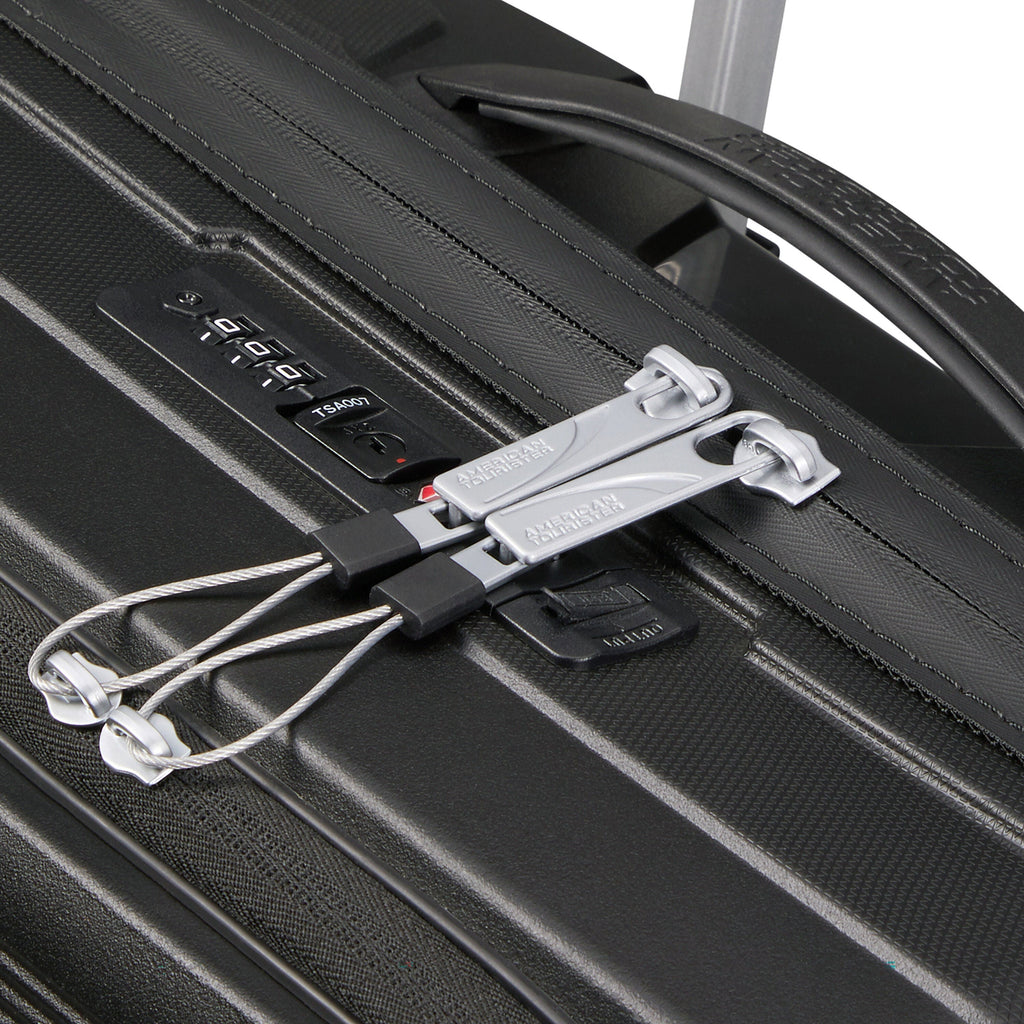 American Tourister Airconic Spinner Frontload Carry-On™ in the color Onyx Black.