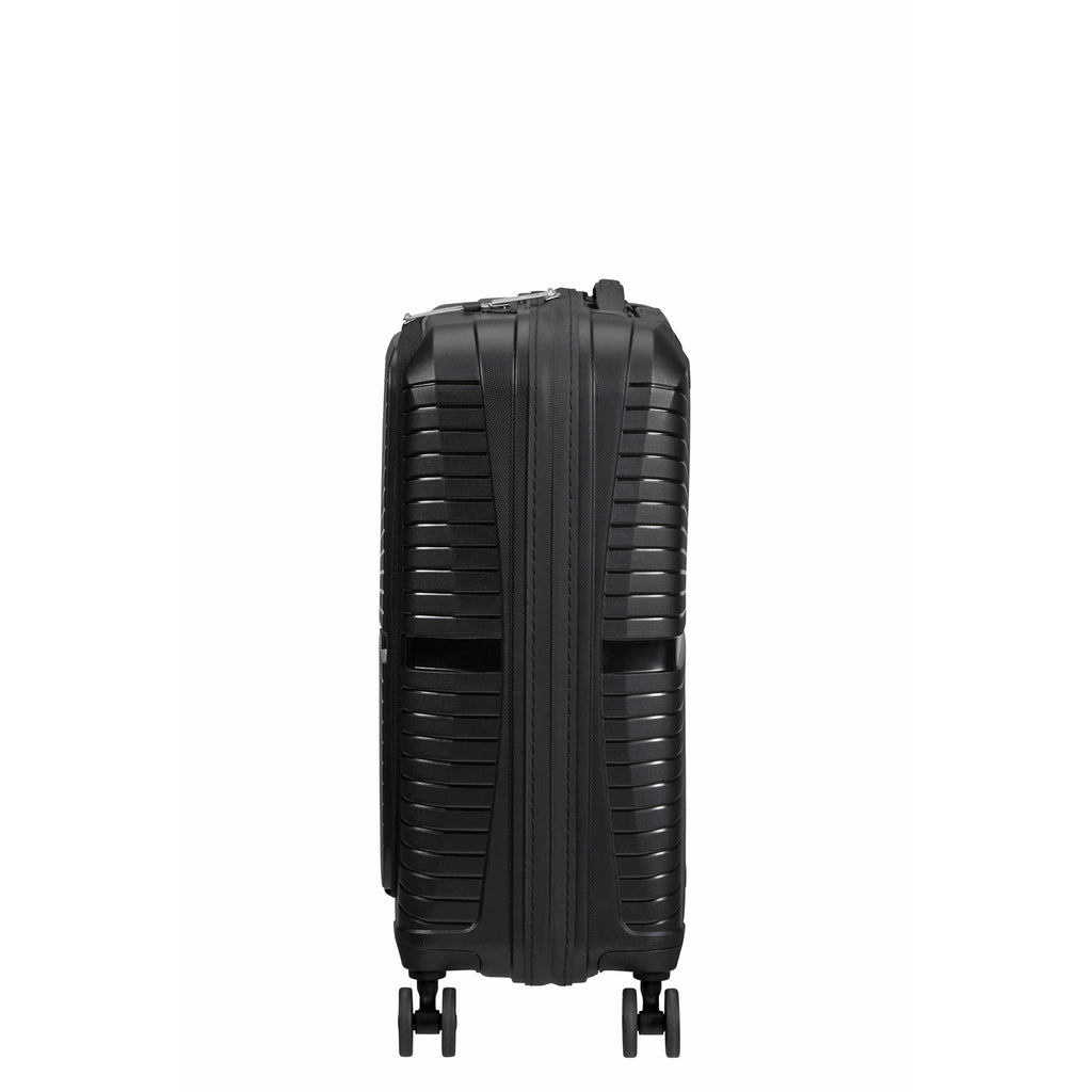 American Tourister Airconic Spinner Frontload Carry-On™ in the color Onyx Black.