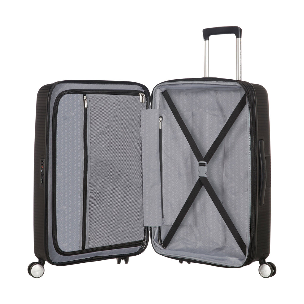 American Tourister Curio Spinner Large in the color Bass Black.