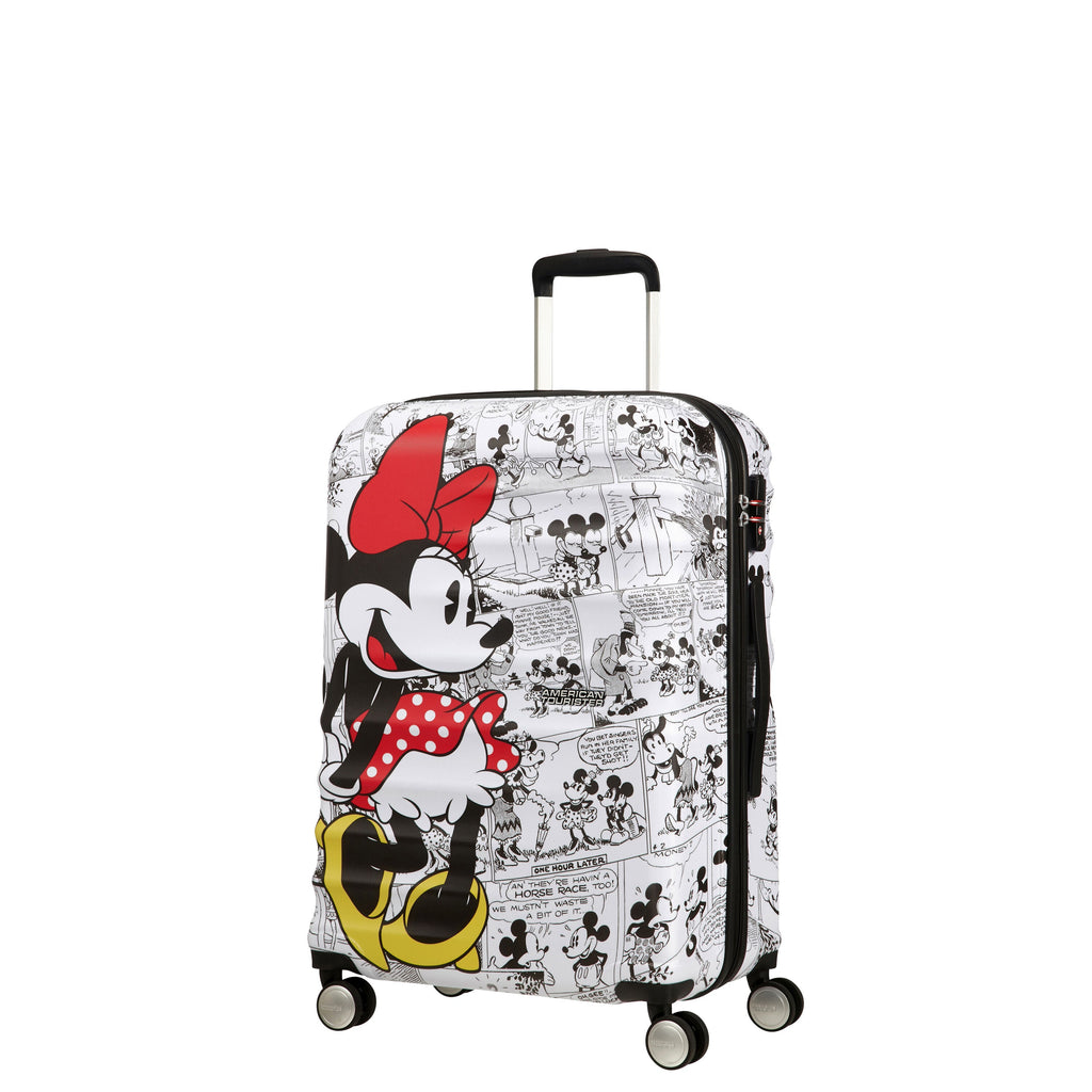 American Tourister Disney Wavebreaker Spinner Medium in the color Mickey Comics Red.