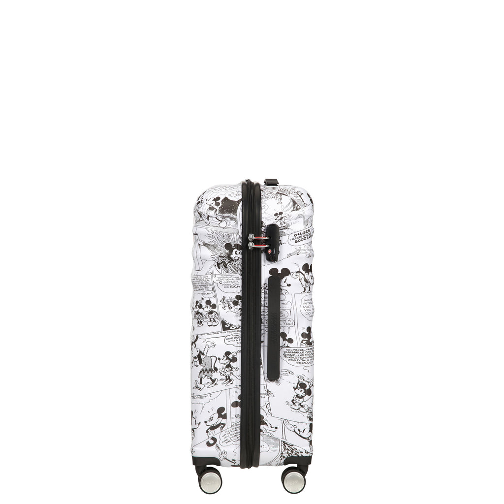 American Tourister Disney Wavebreaker Spinner Medium in the color Minnie Comics White.