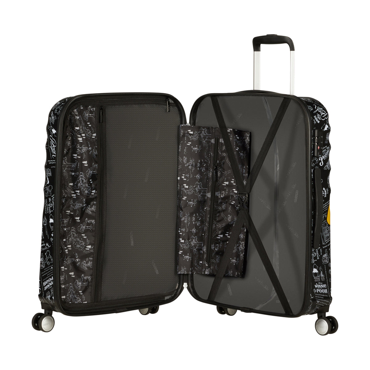 American Tourister Disney Wavebreaker Spinner Medium in the color Winnie The Pooh.