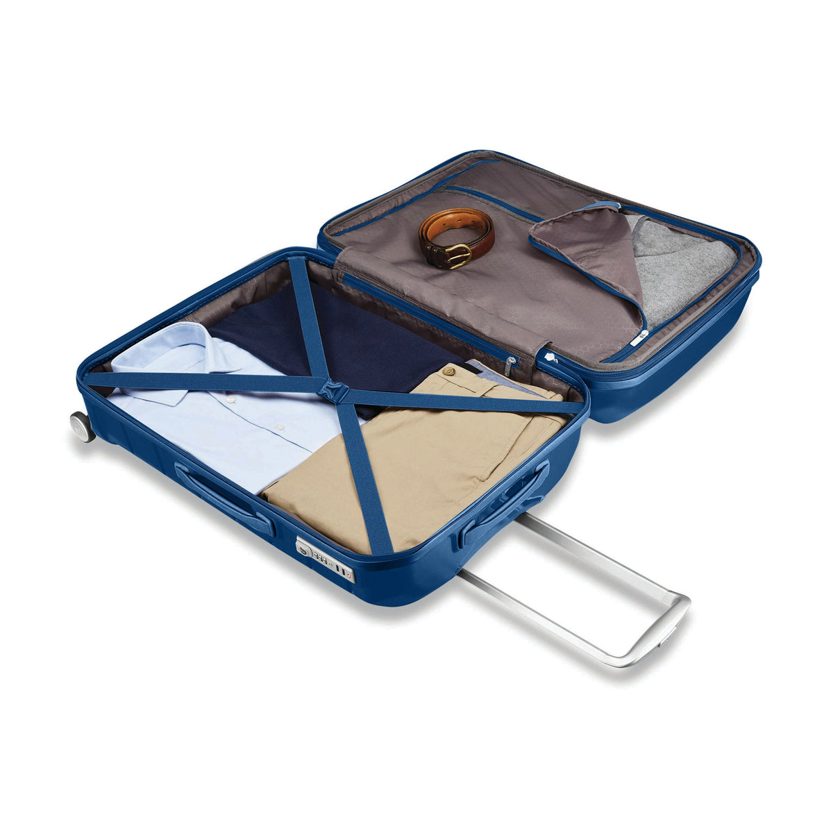 Samsonite Freeform™ 3 Piece Set (CO/M/L) in the color Navy Blue.