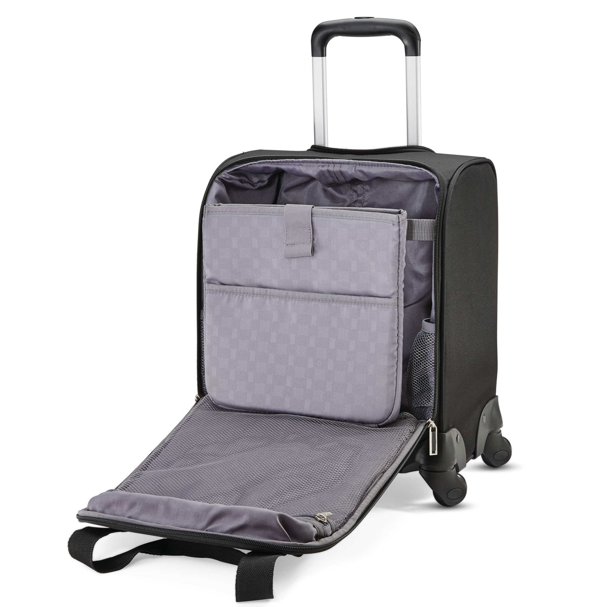Samsonite Spinner Underseater w/ USB Port in the color Black.